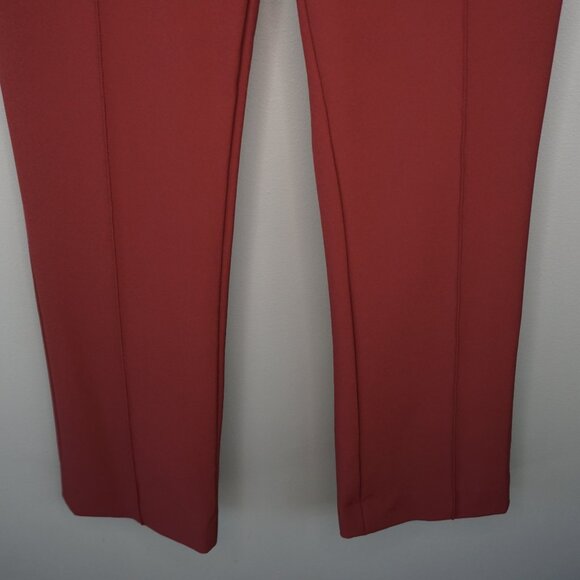 New Veronica Beard Jaya Stretch Crop Kick Flare Pants in Oxblood size 2 - Picture 6 of 16